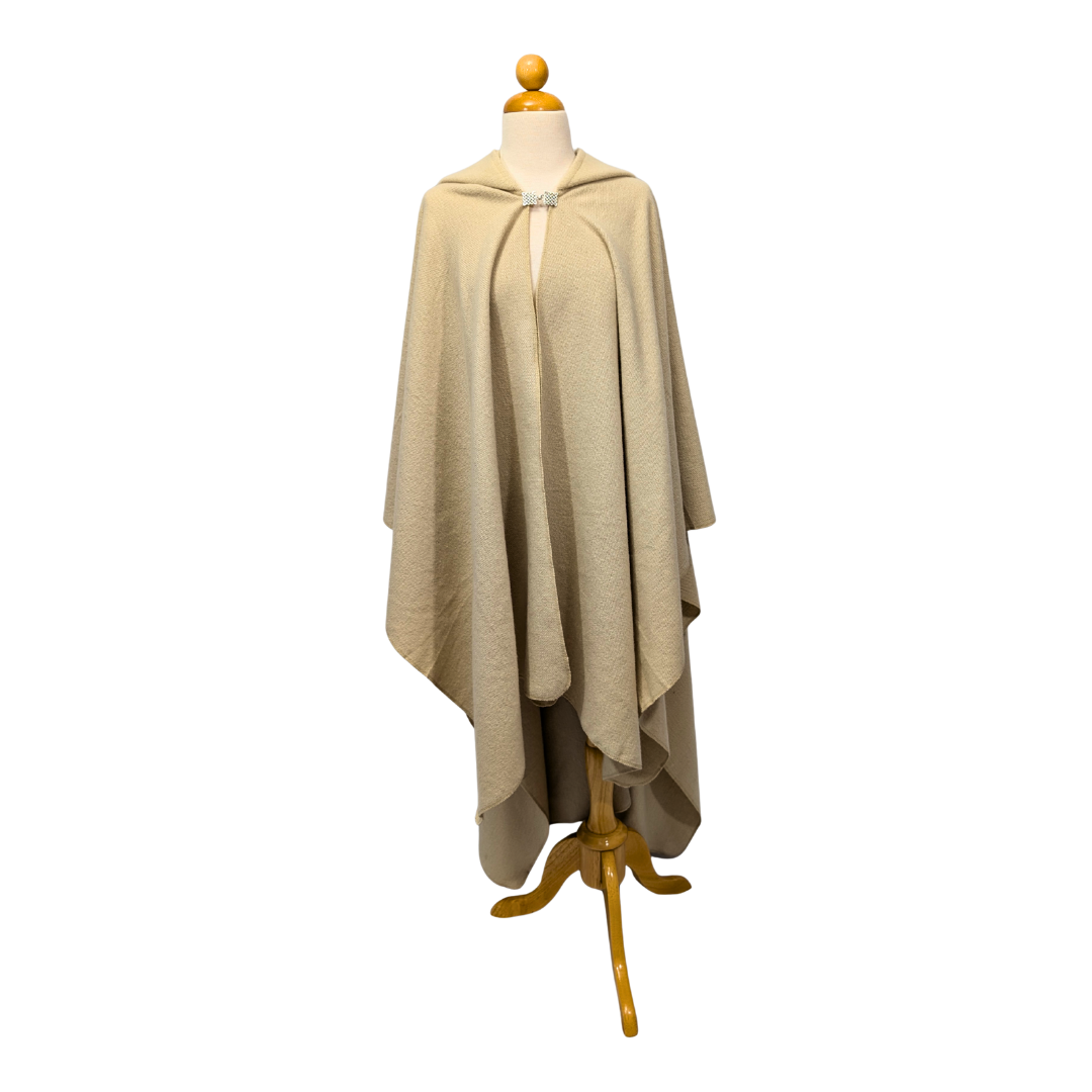 Beige Hooded Cloak | Wizard & Witch Cape | Wyld Sage Wares