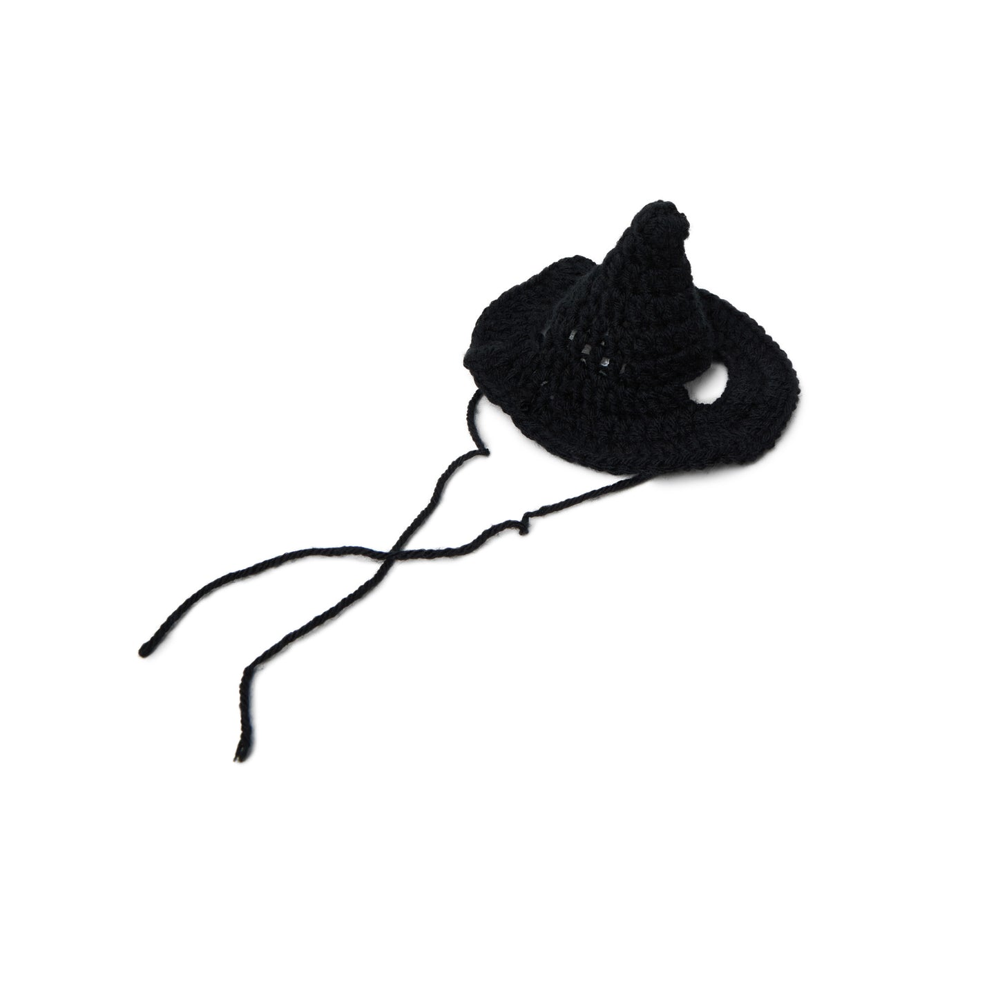 Black handmade cat wizard familiar hat by Gumm Studio