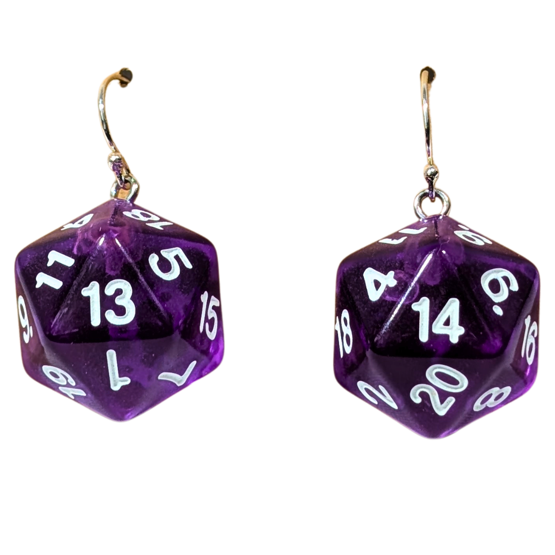 D20 Dice Earrings