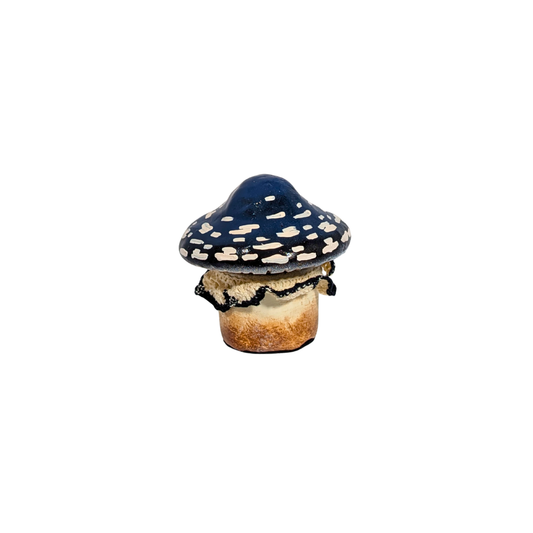 Blue Mini Mushroom Jar