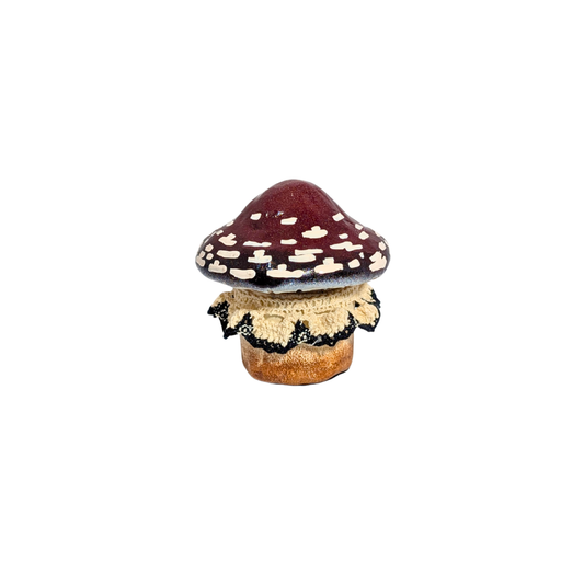 Red Mini Mushroom Jar
