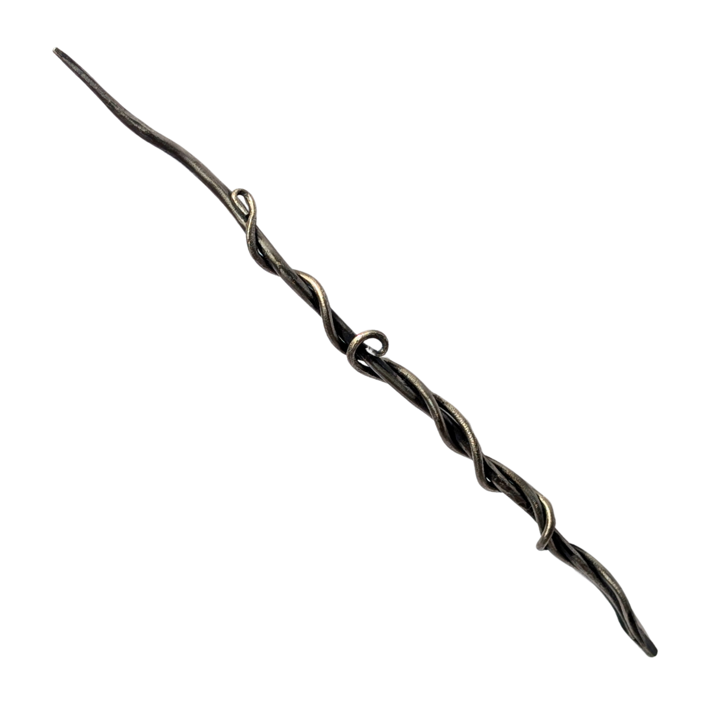 The Aurelian Coil Wand handcrafted metal fantasy wand by Melissa Sohm for Wyld Sage Wares