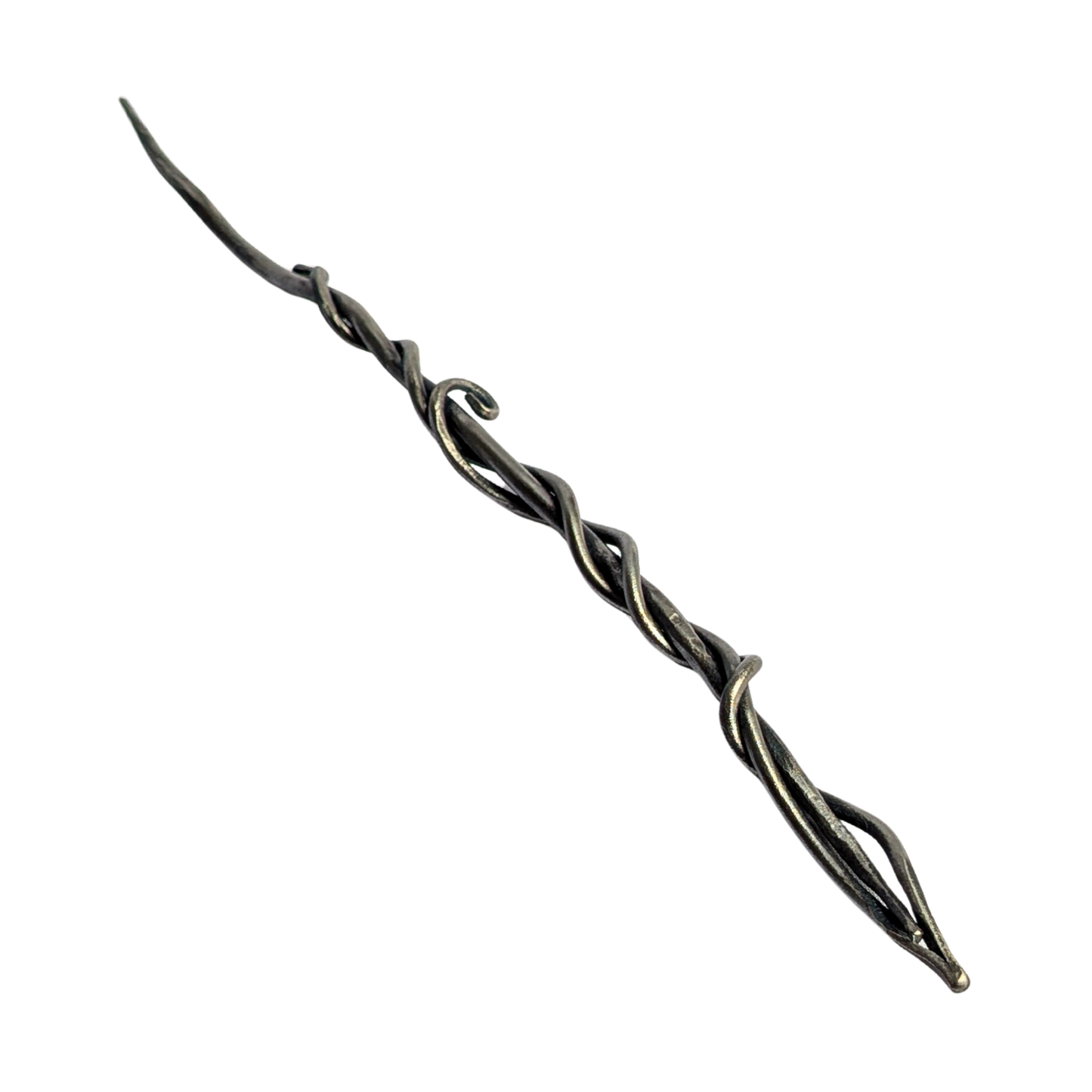 The Aurelian Coil Wand handcrafted metal fantasy wand by Melissa Sohm for Wyld Sage Wares