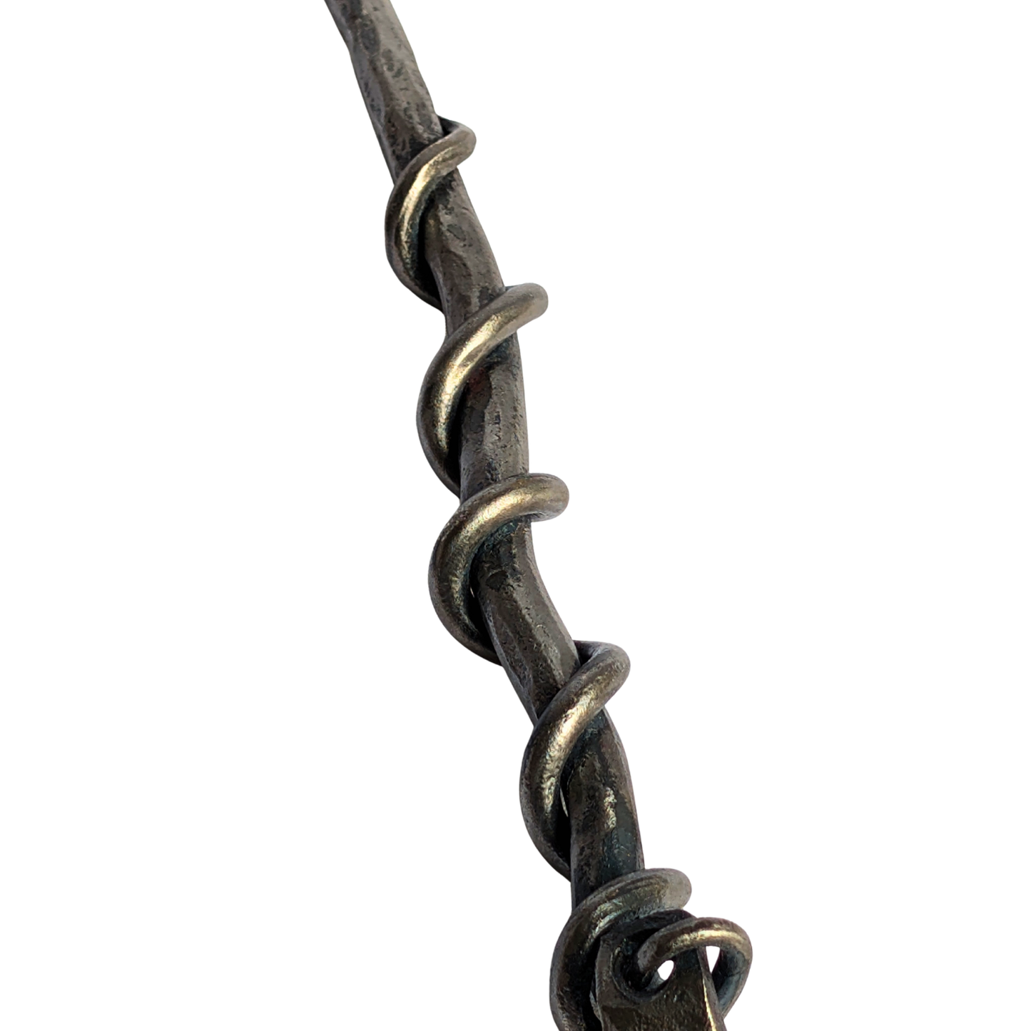 The Binding Helix Wand | Forged Iron Wand | Wyld Sage Wares