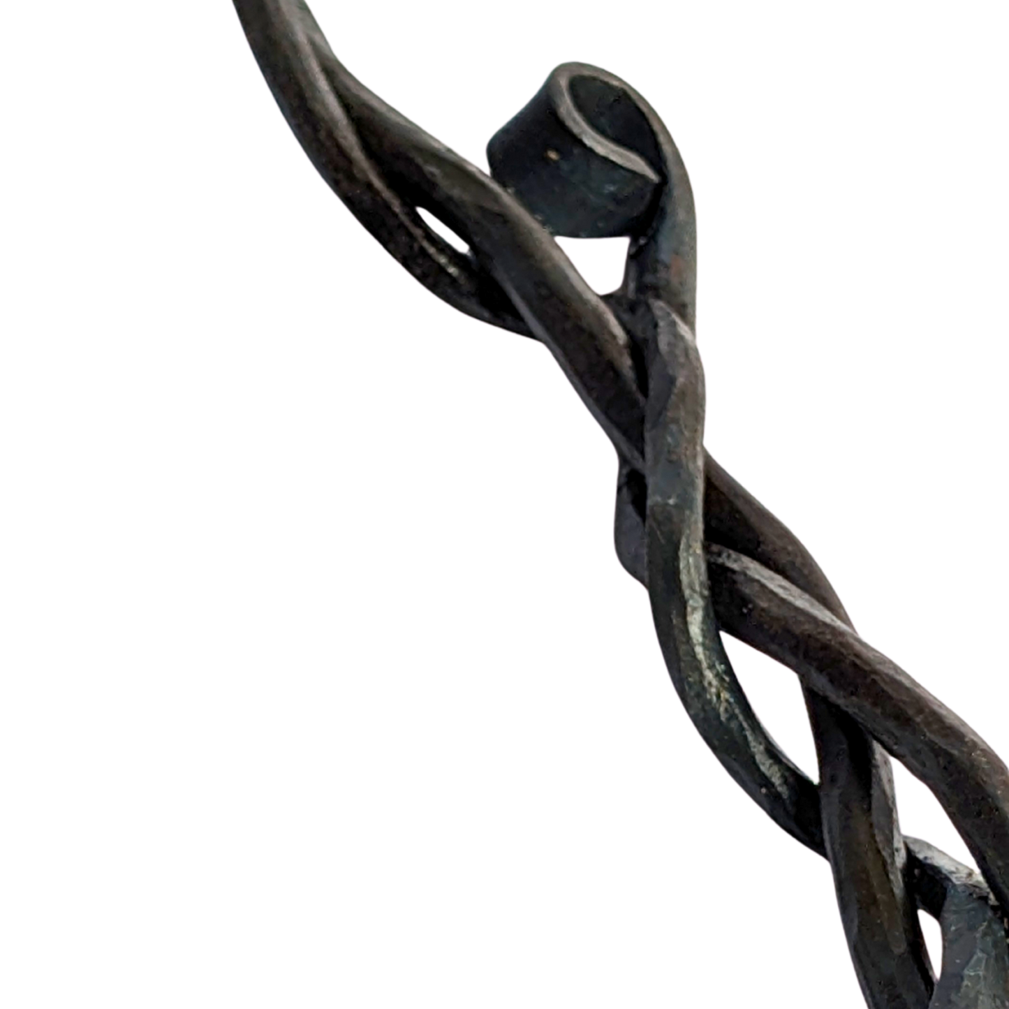 Close-up of The Triad Forge Wand tip and metal detail