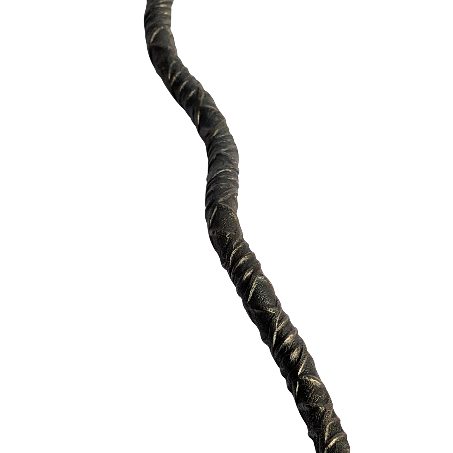 The Warden's Horn Wand handcrafted metal fantasy wand by Melissa Sohm for Wyld Sage Wares